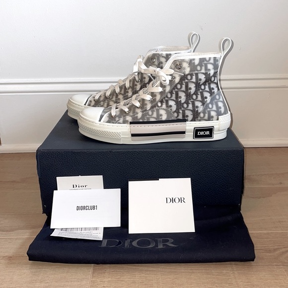Dior Shoes - NWT Authentic Dior B23 Oblique High Top sneaker EUR 40 with box dust bag receipt